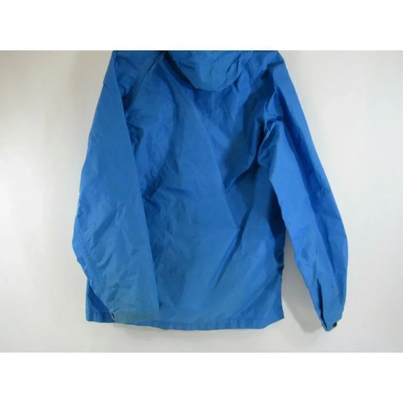 REI Co-op Rain Shell Blue Mens Vintage Raincoat Zip-up w Hood Nylon Small Jacket - Picture 8 of 12